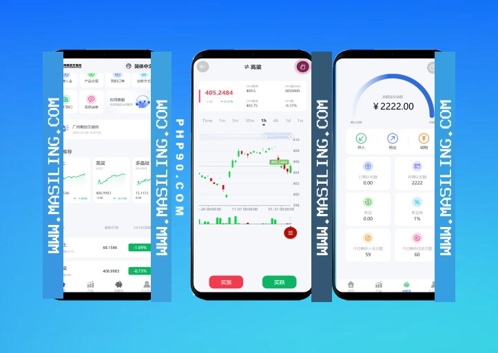 多语言广州期货交易所源码/秒合约时间盘/微交易源码K线修复完整运营版